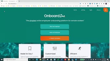 OnboardInc Employee Onboarding Video Demo (Employer View)