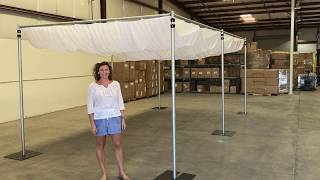 ShopWildThings How to Hide an Ugly Ceiling - Wedding Draping Kit 