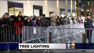 Crowds Pack Rockefeller Center For Annual Christmas Tree Lighting