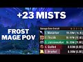 Tyrannical Ingra just stresses me out, but 14.1k Overall +23 Mists Frost Mage POV Mythic+