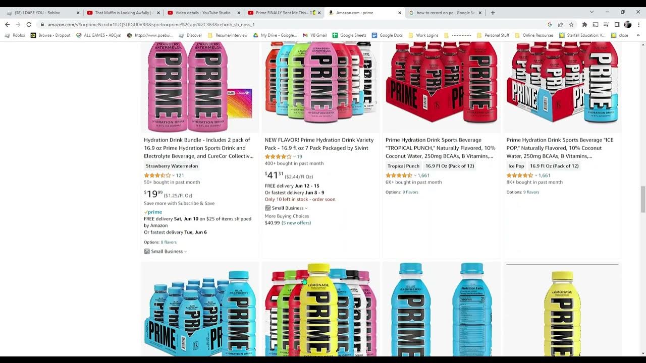 Checking out prime on amazon YouTube