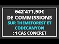  comment gagner 64247150 de commissions sur themeforest et codecanyon  1 cas concret