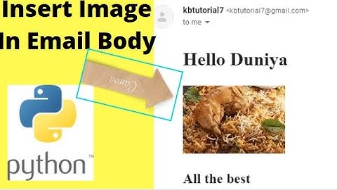 How to add image in email body using python win32 library|Python tutorials for beginners