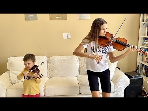 My 3-Year-Old Brother's Crazy Violin Performance With Me