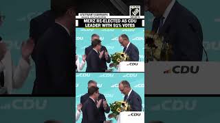 German chancellor Merz is re-elected as head CDU party with strong result of 91% votes