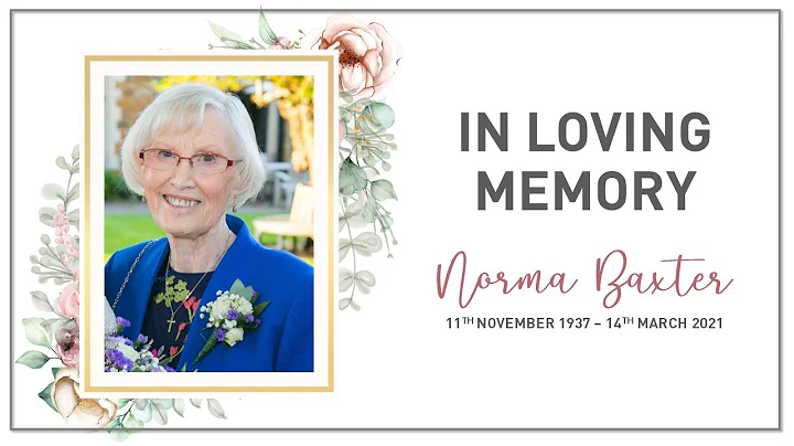 Norma Baxter Funeral 8 April 2021
