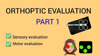 ORTHOPTIC EVALUATION PART 1 | TAMIL EXPLANATION