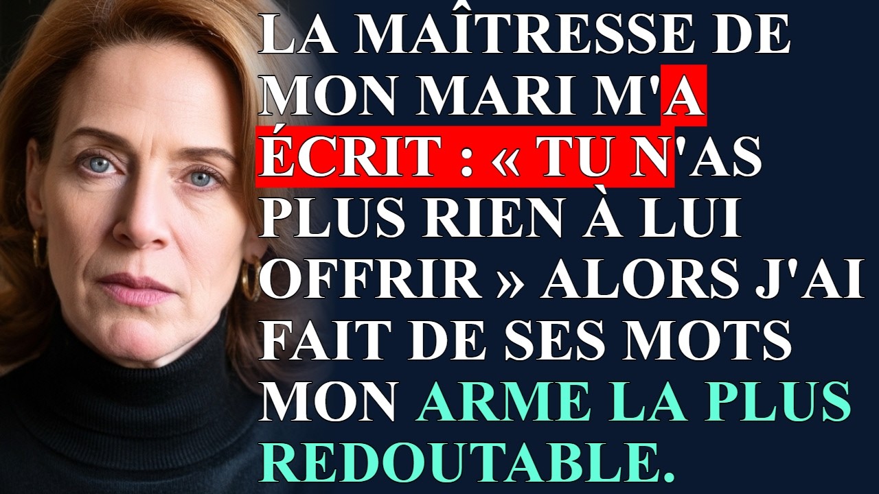 « Tu n'as plus rien à lui offrir. Regarde-toi. » Ce message est tombé sur mon téléphone un jeudi soir de novembre, pendant que le pot-au-feu de Gérard refroidissait sur le feu et que la lumière du...