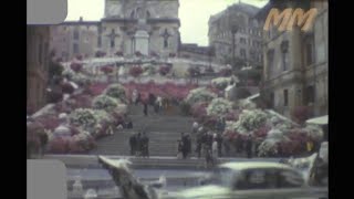 Venice, Florence & Rome early 1960's old cine film 482