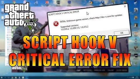 [FIX] Script Hook V Critical Error FATAL: Unknown Game Version in GTA-5 || HINDI || 2021