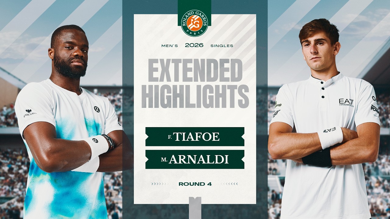 Frances Tiafoe vs Matteo Arnaldi | Round 4 Extended Highlights | Roland-Garros 2026