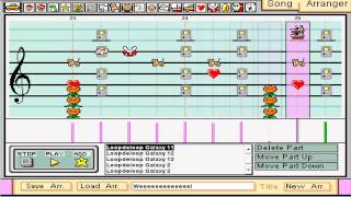 Loopdeeloop Galaxy from Super Mario Galaxy on Mario Paint Composer