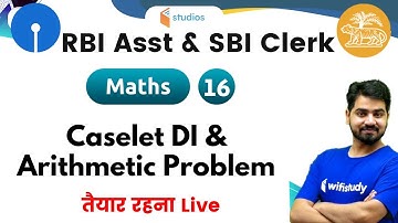 9:00 AM - RBI Assistant & SBI Clerk 2020 | Maths by Akash Sir | Caselet DI & Arithmetic Problem