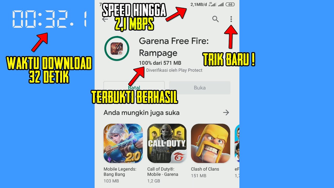 Cara Mendownload Free Fire Cepat Di Playstore Terbaru Juli