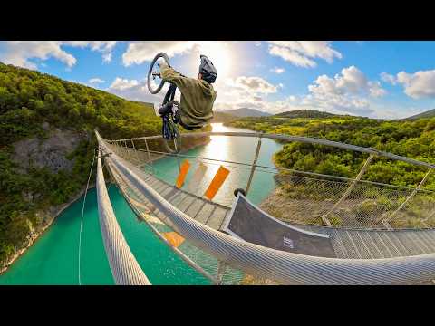 "Don't look down" - BACKFLIP ON A BRIDGE SUSPENDED OVER THE VOID