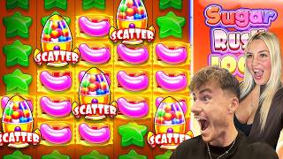 MEINE FREUNDIN SETZE ALLES AUF SUGAR RUSH 1000...