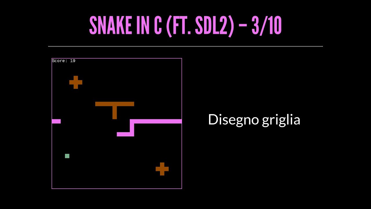 Snake in C (ft. SDL2) – 3/10 - YouTube