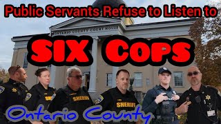 6 Cop tell Public Servants you can Film, but They Won't Listen! Ontario County, NY A1 Audit