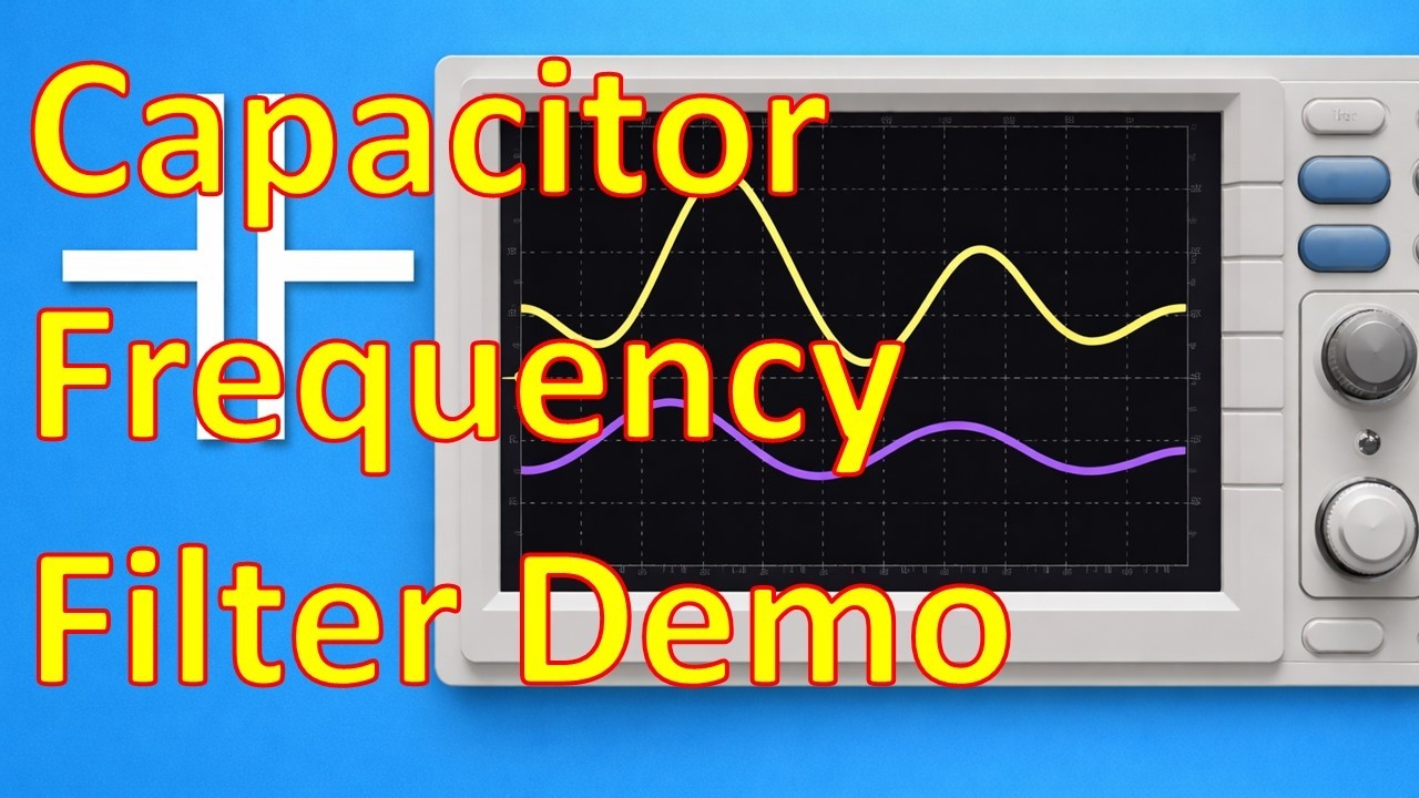 Elec: Capacitor Frequency Filter Demo - YouTube