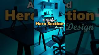 Animated Hero Section Design of a Website