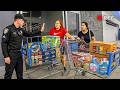 Cops Surprise Stop a Walmart Shoplifter Duo Stealing an ENTIRE Cart Full