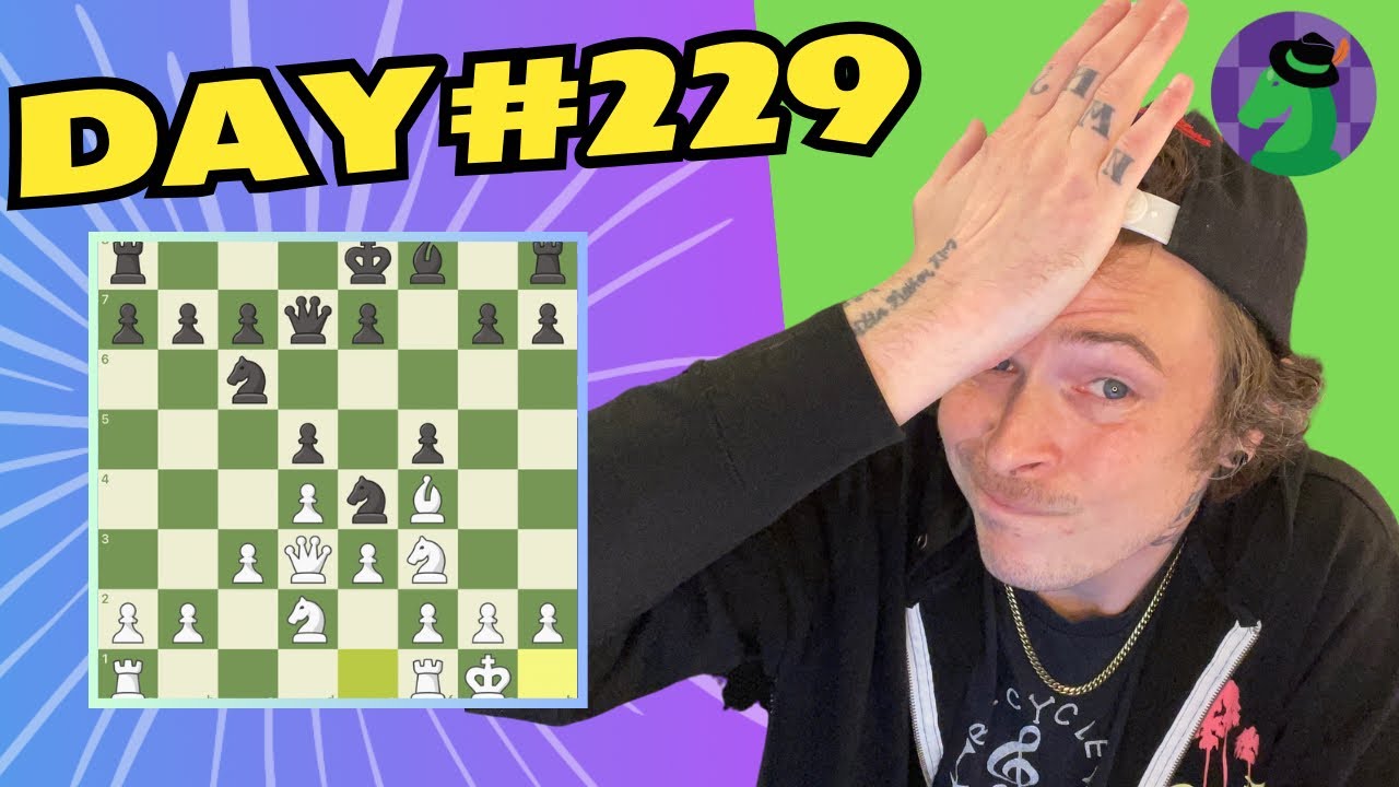 Playing Chess Every Day Until I Reach 1800 ELO : Day 229 - YouTube
