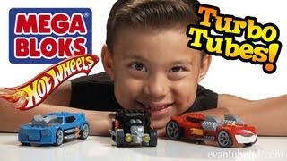 Mega Bloks HOT WHEELS TURBO TUBES - Bone Shaker, Twin Mill III, Twinduction