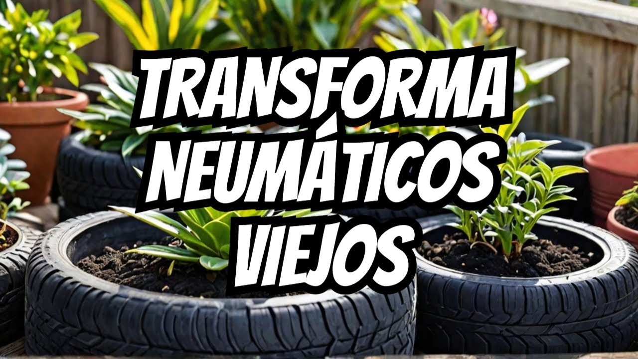 Jardinería con Neumáticos Reciclados: Ideas Creativas y Eco 🌿♻️