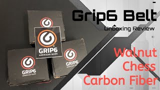 Grip6 Belt - Unboxing Review - Carbon Fiber, Walnut, Chess Buckles - Element Straps