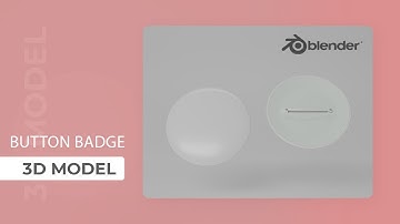 Button badge mockup modeling tutorials | blender 3d modeling tutorials | graphitake