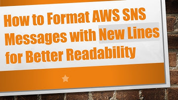 How to Format AWS SNS Messages with New Lines for Better Readability