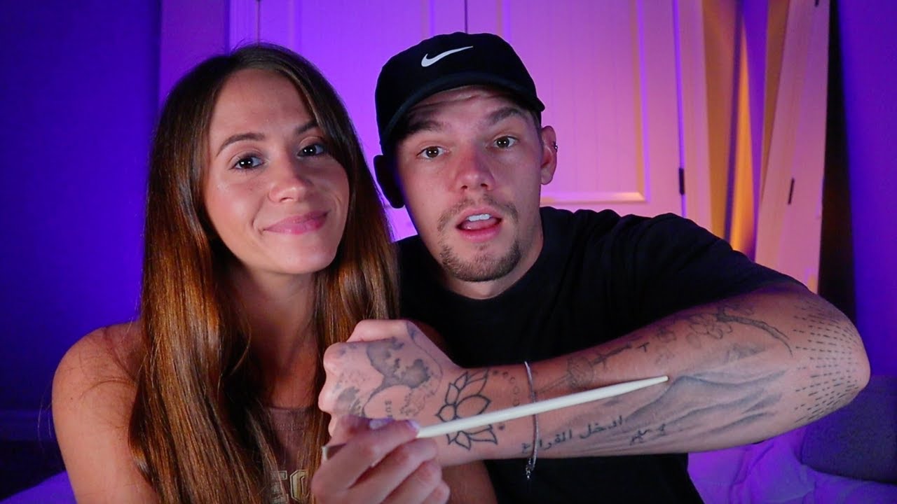 ASMR / Tracing My Boyfriends Tattoos