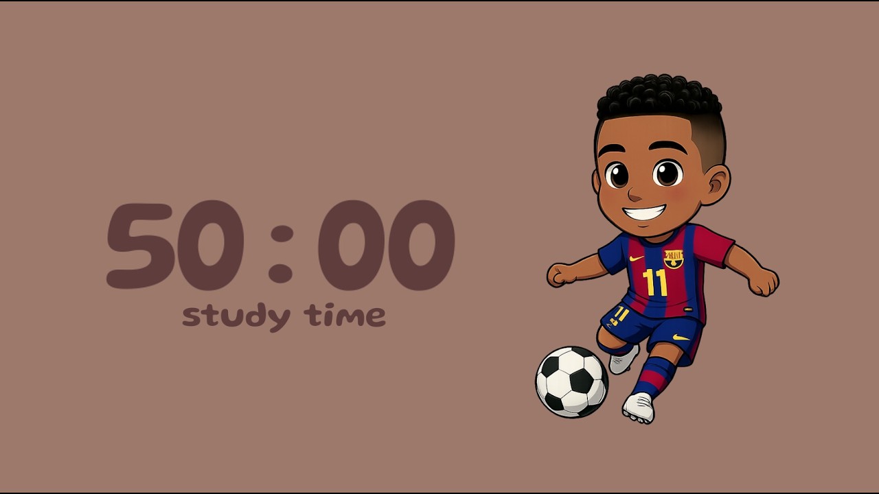 Study with RAPHINA | 2 Hour Pomodoro | 50 Minute Intervals | with BROWN NOISE for ADHD Focus🎧