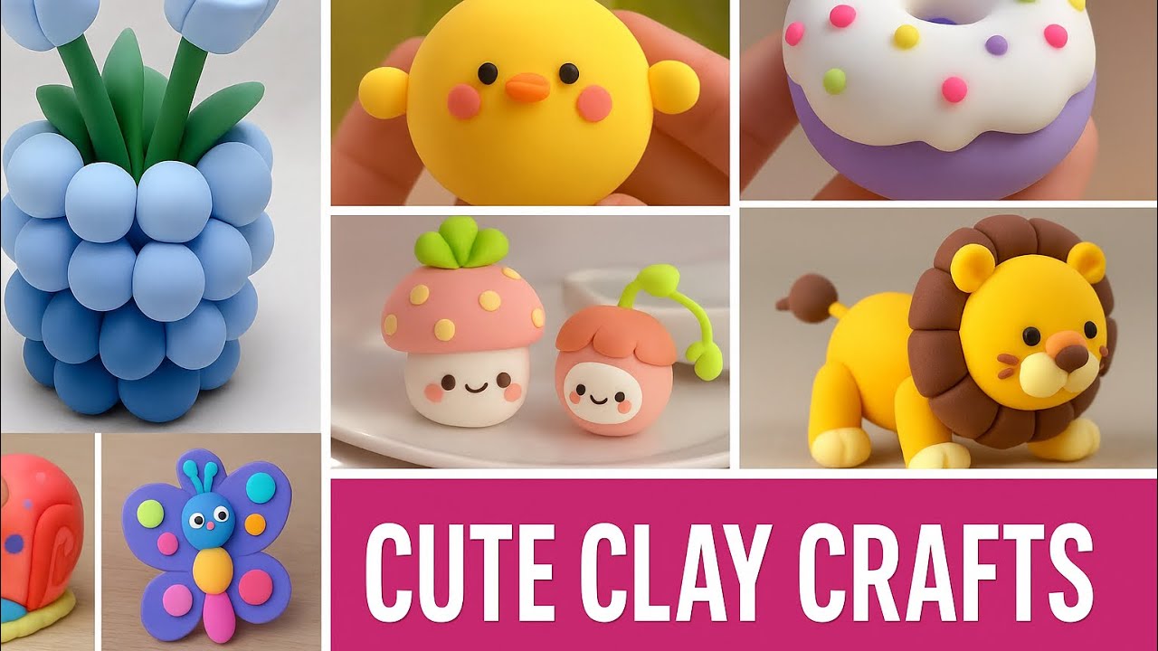 Cute Clay Crafts | Easy DIY Clay Art Ideas for Beginners