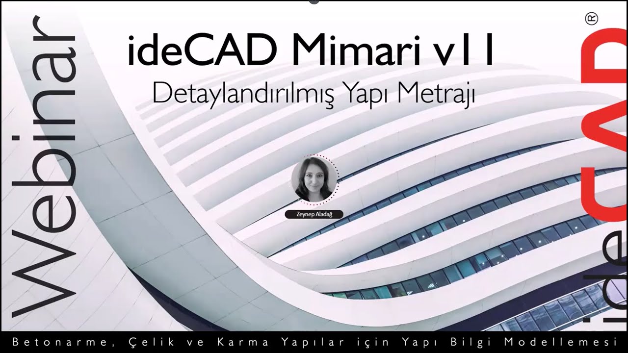 ideCAD Mimari | Detaylandırılmış Yapı Metrajı