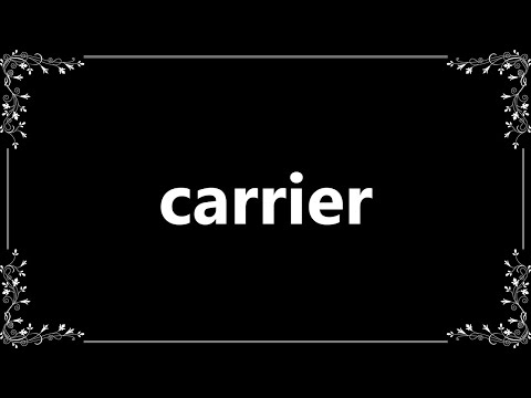 Carrier Meaning In English With Example