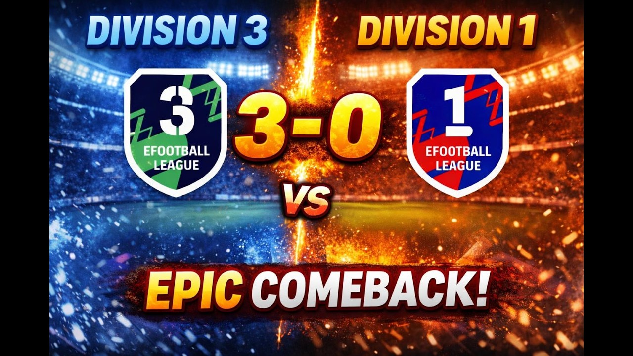 I Beat a Division 1 Player with a Weaker Squad (3–0) 😤🔥 | eFootball Ranked Match