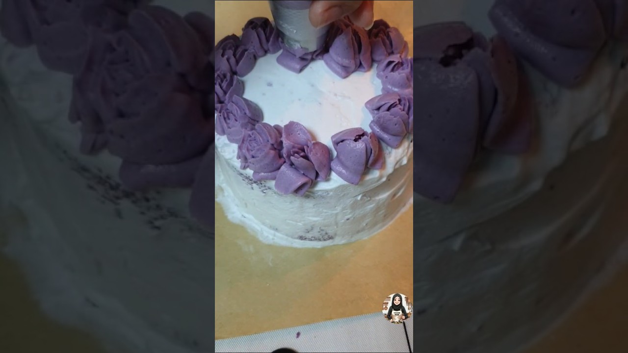 Не идеально, но очень вкусно 💜 Пирожное с фиолетовым бататом 