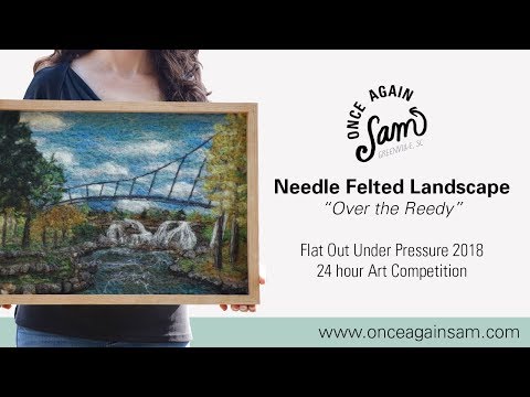 Needle Felted Landscape