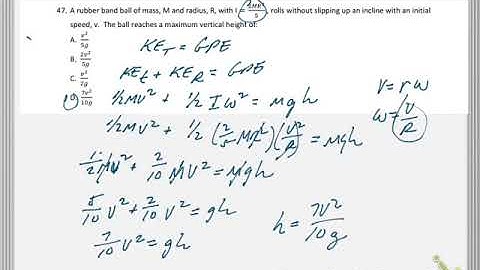 AP Physics 1 Rotational Movement MC #48