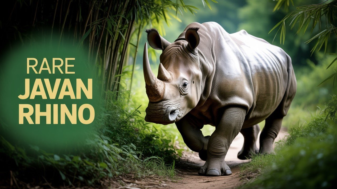 "Javan Rhino: 🦏🌵Earth's Rarest Horned Giant"🦏✨️