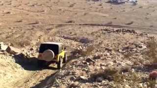 King of the Hammers 2015 Jeep Rubicon Descends one part of course