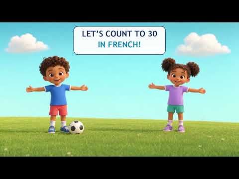 Learn to Count 1–30 in French 🇫🇷 | Soccer for Kids ⚽ | PolyBuddies
