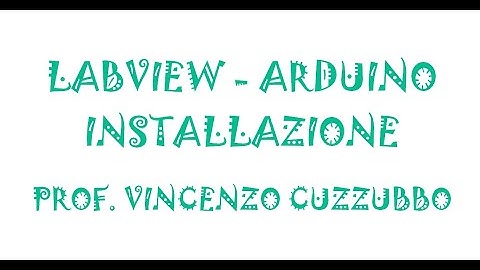 LabView 2020 - Arduino - 01 - installazione LINX