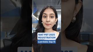 MAT 2025 PBT Registration Last Date | Eligibility, Application Fees &amp; Application Process #matexam