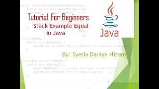 Check if two stacks are equal in java