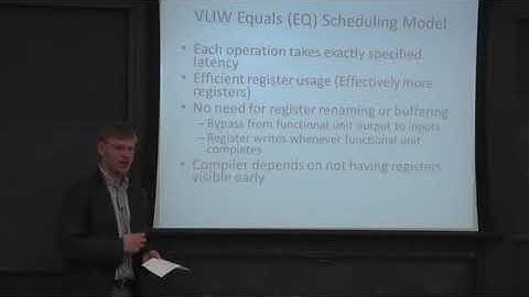 COMPUTER ARCHITECTURE || 02 L8S2  Introduction to VLIW 21 57