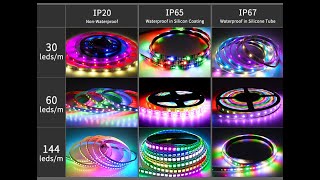 Resume from Break Point WS2815 Digital individually Addressable RGB 12v WS2815 LED Strip