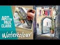 How to Paint an Alleyway with Washing in Watercolour