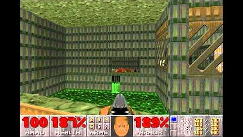 Doom 1 Knee-Deep in the Dead E1M4 Command Control on Ultra-Violence